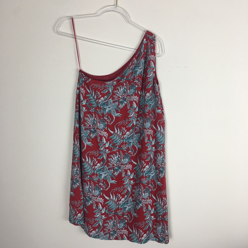 Ann Taylor Loft | One Shoulder Print Dress